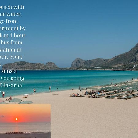 Center Manolia Dream 3 Bedroom Apartment 100M Away From The Beach Ханья Экстерьер фото